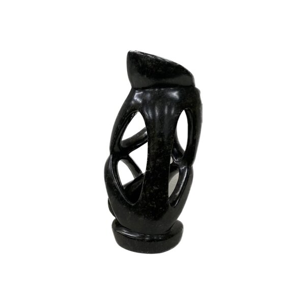 Stone sculpture thinker sitting 21 cm black Stone sculpture thinker sitting 21 cm black