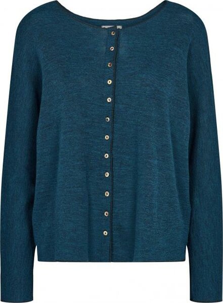 Jalfe 11269-535 vest melange blauw 