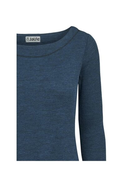 Jalfe 13665-8-535 jurk melange blauw 