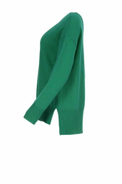 Vêtements Naturalmente pull-over uni 9003 vert