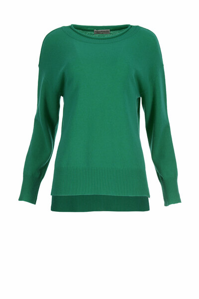 Vêtements Naturalmente pull-over uni 9003 vert