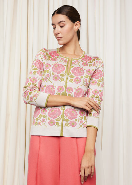 Oleana cardigan 809 V Pink