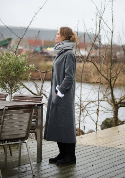 Henriette Steffensen Copenhagen Long Cardigan 7162-905 Grey Henriette Steffensen Copenhagen Long Cardigan 7162-905 Grey