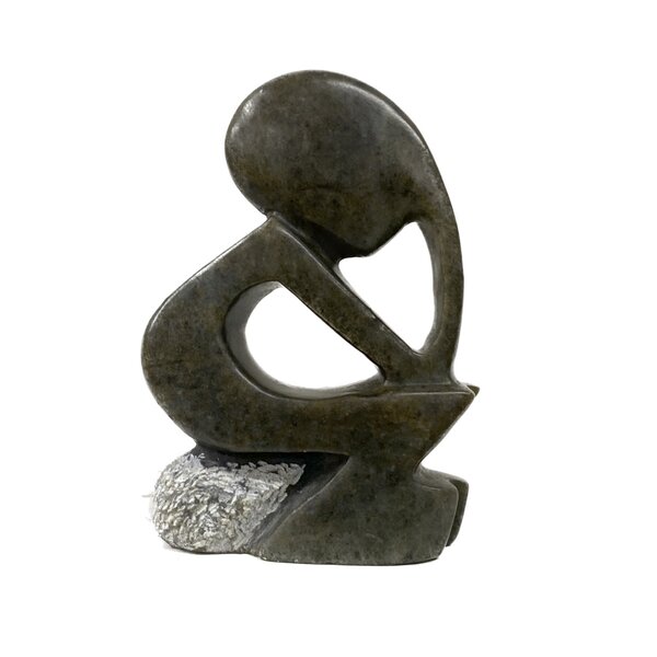 Stone sculpture thinker 7.5 cm brown STA-2 Stone sculpture thinker 7.5 cm brown STA-2