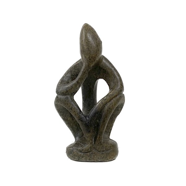 Statue thinker grey brown 8 cm ATB-1 Statue thinker grey brown 8 cm ATB-1