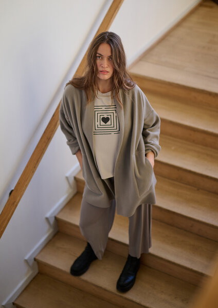 Henriette Steffensen Cardigan 7173-654 Elephant Henriette Steffensen Cardigan 7173-654 Elephant