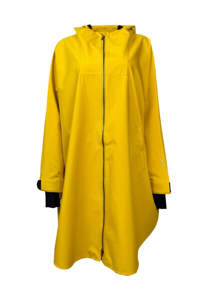 Regn raincoat poncho with zip Pernille Yellow Chlendula waterproof, windproof, and breathable Regn raincoat poncho with zip Pernille Yellow Chlendula waterproof, windproof, and breathable