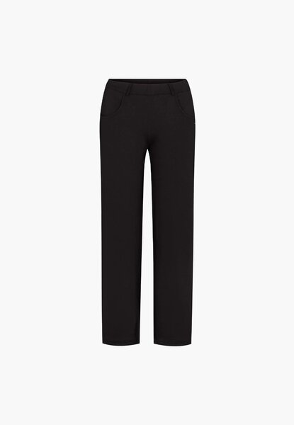 Laurie pants, model Donna Loose basic viscose black brushed 29216-99143 Laurie pants, model Donna Loose basic viscose black brushed 29216-99143