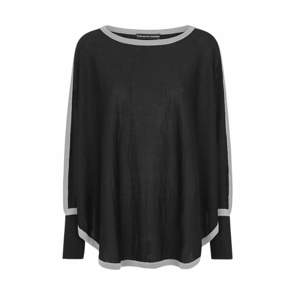 Trine Kryger Simonsen Pull Amalie noir/gris Trine Kryger Simonsen Pull Amalie noir/gris