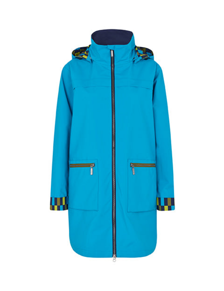 Regn Jacke Jodie turquoise, wasserdicht, winddicht und atmungsaktiv