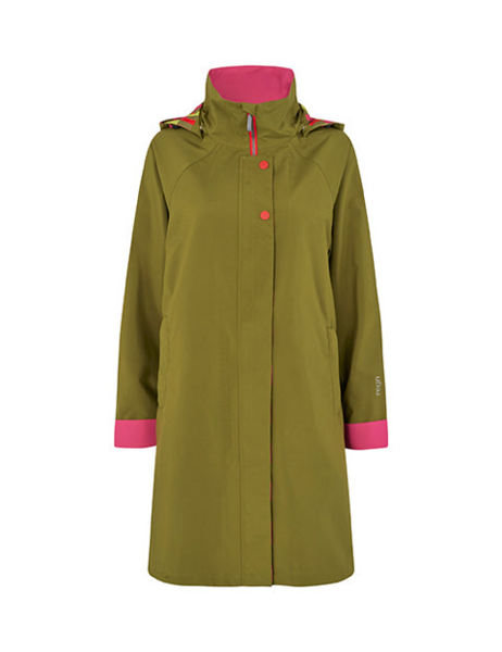 Regn Jacke Julia grün, wasserdicht, winddicht und atmungsaktiv