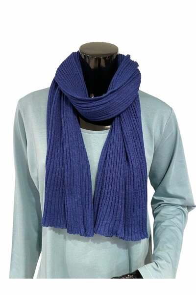 MB De Colores Schal Stola 103-9 Königsblau