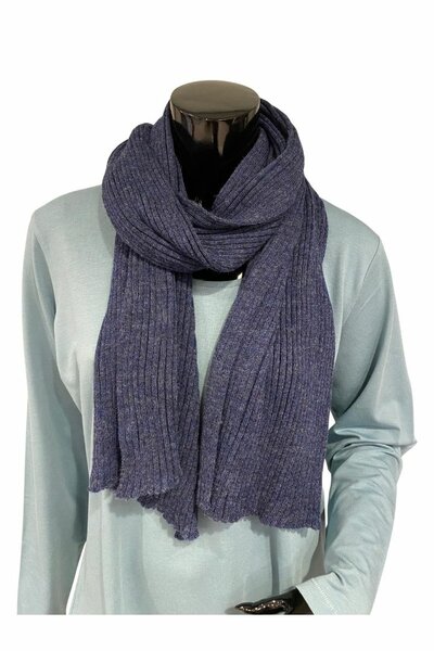 MB De Colores Schal Stola 103-9 jeansblue