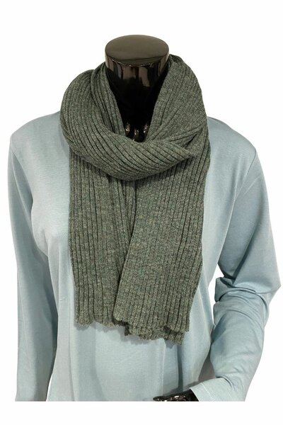 MB De Colores Schal Stola 103-9 grey/green