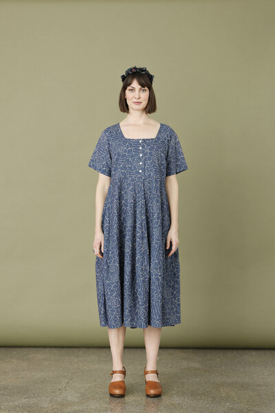 Robe en coton McVerdi MC114C blue