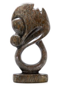 Betere Stenen beeld olifant abstract 1 dier, 19 cm hoog, bruin - De LY-08